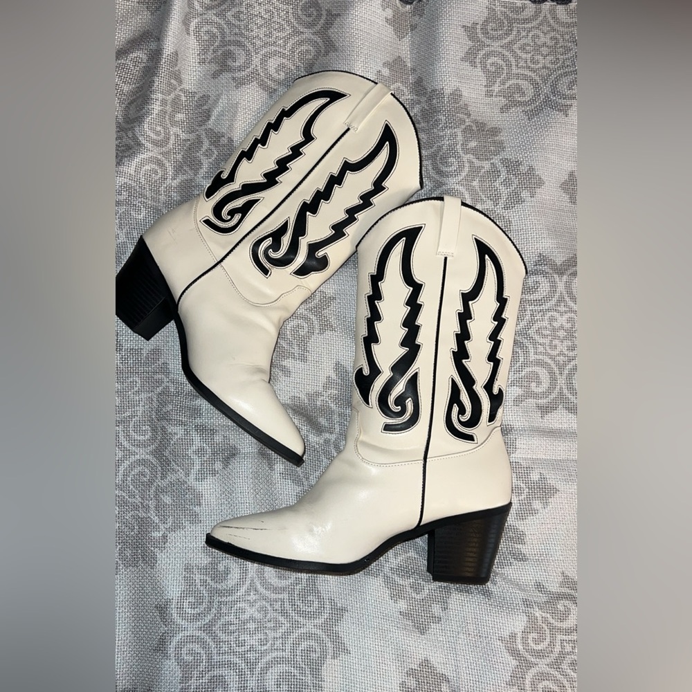Altar’d state white boots